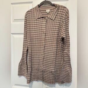 a new day Women's Striped Sweater - Tan and Black